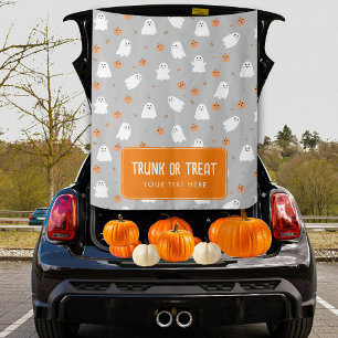 Tapete De Parede Tronco ou Tratar Banner de Carro de Halloween