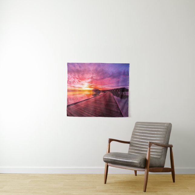 Tapete De Parede Tropical Beaches |  Maldives Sunset (In Situ (Horizontal))