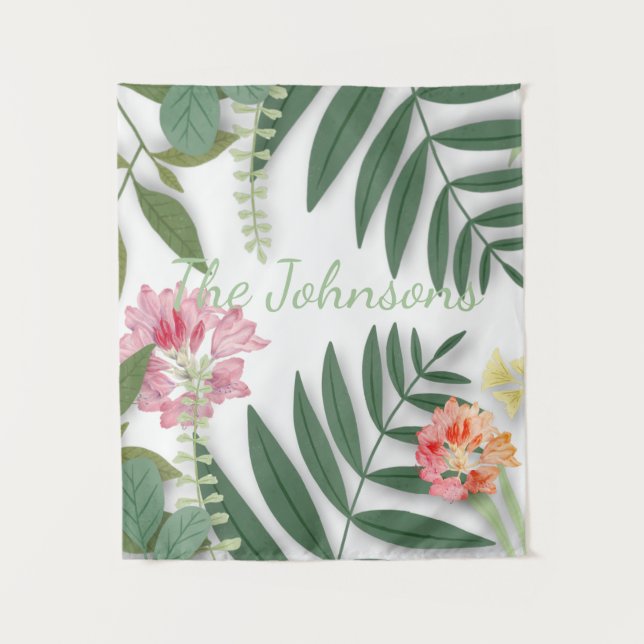 Tapete De Parede Tropical Floral (Frente)