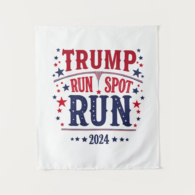 Tapete De Parede Trump Run Spot Executar Debate Sobre Eleições Engr (Frente)
