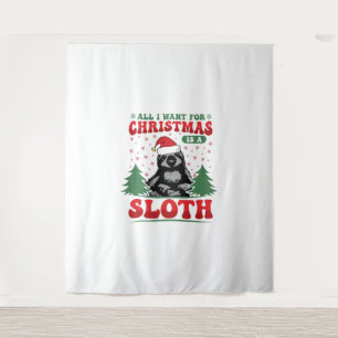 Tapete De Parede Tudo o que quero no Natal é um Sloth