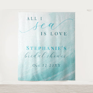 Tapete De Parede Tudo o que Vejo é Amor Fundo de Casamento no Ocean