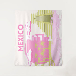 Tapete De Parede Túlio, México, Viagem, Arte Rosa