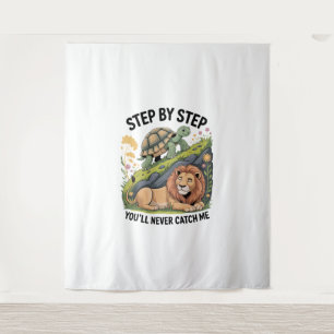 Tapete De Parede Turtle Lion Funny