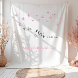 Tapete De Parede Twinkle Twinkle Little Star Pink Girl Baby Shower
