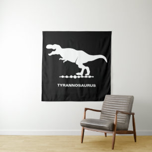 Tapete De Parede Tyrannosaurus Dinosaur Silhouette