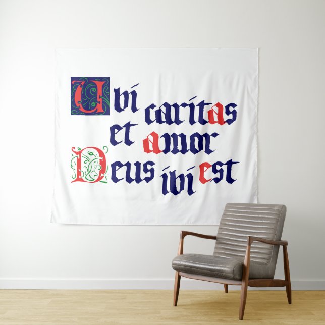 Tapete De Parede Ubi Caritas (In Situ (Horizontal))