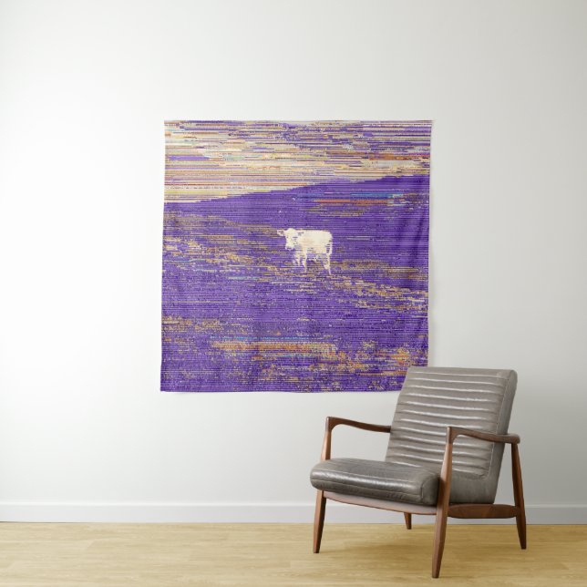 Tapete De Parede Última Transmissão ou Vaca em um Campo (In Situ)