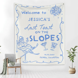 Tapete De Parede Último brinde nas encostas Fim de semana de desped