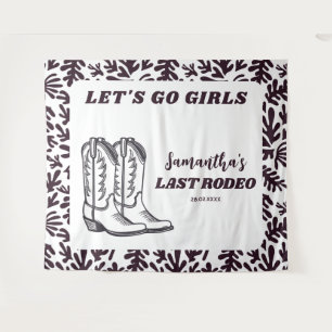 Tapete De Parede Último Rodeio Cowgirl Ocidental Festa de Solteira