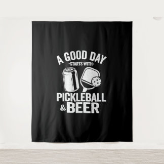 Tapete De Parede Um Bom Dia Começa Com Pickleball E Café Engraçado