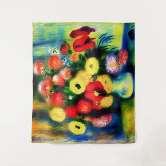 Tapete De Parede Um buquê de flores num vaso.