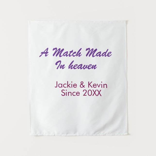 Tapete De Parede Um casamento feito no céu roxo malva desde ano nam (Frente)