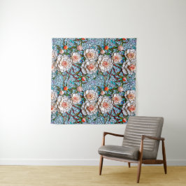Tapete De Parede Um Padrão Bonito Faux Mosaico Floral
