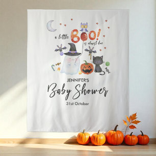 Tapete De Parede Um pequeno pano de fundo do Chá de fraldas de Boo 