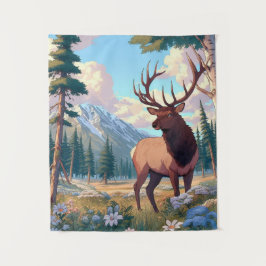 Tapete De Parede Um veado em meio à natureza