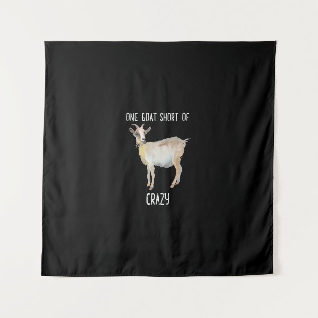 Tapete De Parede Uma Cabra Curta de Loucamente Engraçada Cabra (Frente)