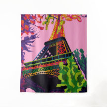 Uma Celebração Colorida da Torre Eiffel