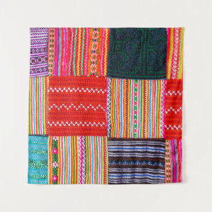 Tapete De Parede uma colcha de retalhos no estilo multi-color asiá