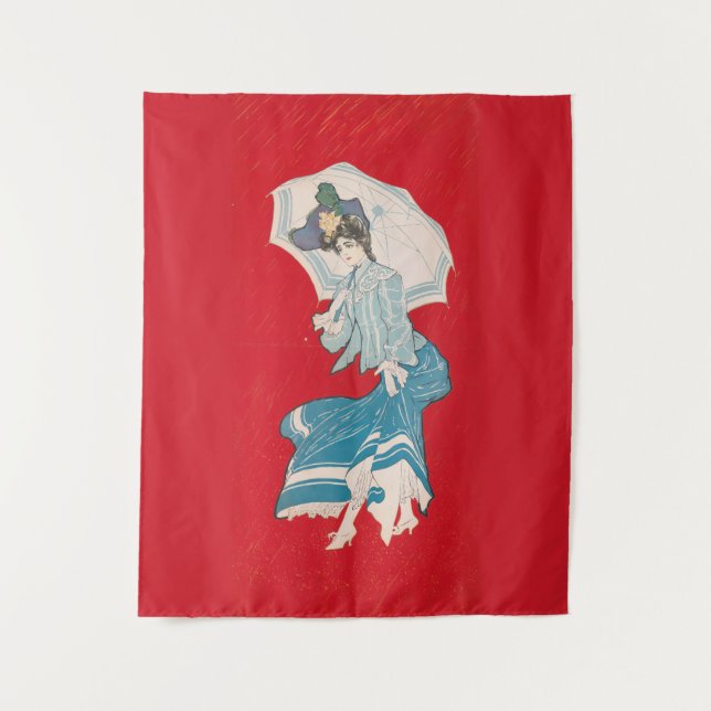 Tapete De Parede Uma margarida chuvosa (1905) Cinza Litho. Co (Frente)