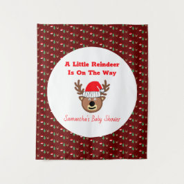 Tapete De Parede Uma Pequena Rena Está A Caminho