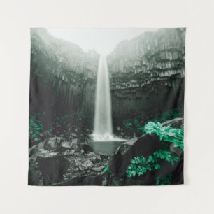 Tapete De Parede Uma vista incrível da cachoeira de Svartifoss. Ima