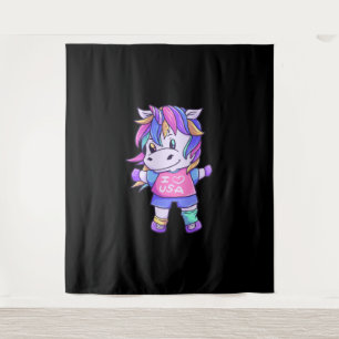 Tapete De Parede Unicorn Love USA Horse Unicorn Animal