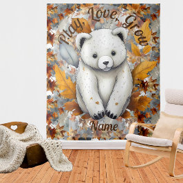 Tapete De Parede Urso Bebê de outono