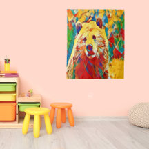 Urso de Aquarela Colorida