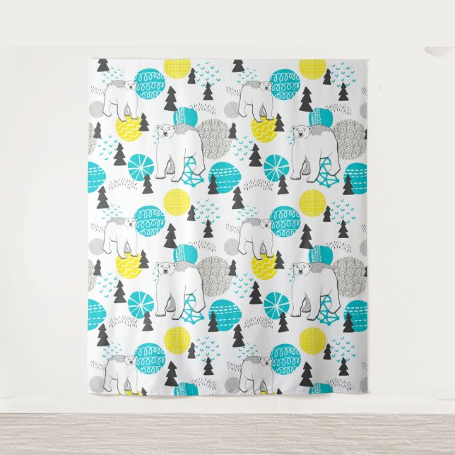 Tapete De Parede Urso polar (Frente)