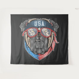 Tapete De Parede USA Buldogue