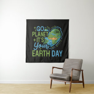 Tapete De Parede Vá Planeta É Seu Dia da Terra