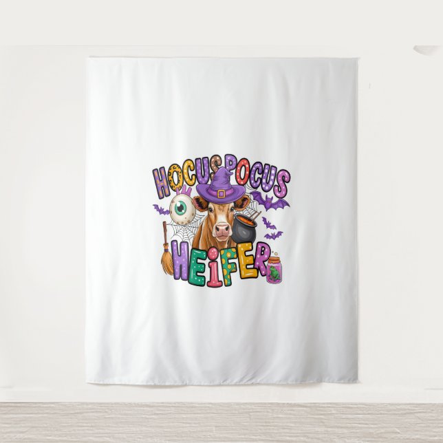 Tapete De Parede Vaca Heifer Halloween de Pocus (Frente)