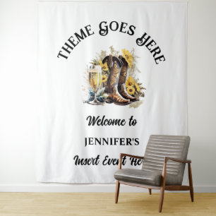 Tapete De Parede Vaca ocidental bota marmorte de girassol