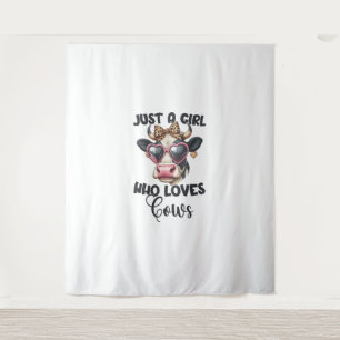 Tapete De Parede Vaca Vaca Apenas Uma Menina Que Ama Vacas _1