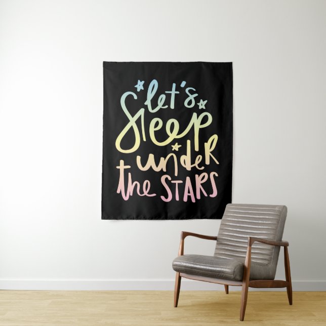 Tapete De Parede Vamos adormecendo debaixo das estrelas (In Situ)