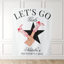 Vamos Lá Garotas Cowgirl Personalizado Despedida d