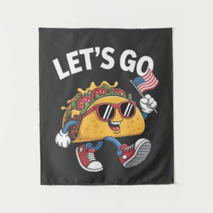 Tapete De Parede Vamos Vai Taco Trump 4 De Julho Amantes De Taco