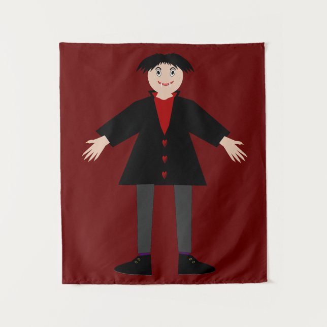 Tapete De Parede Vampiro do Dia das Bruxas (Frente)