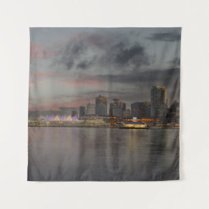 Tapete De Parede Vancouver Skyline No Sunset Poster