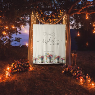 Tapete De Parede Vaso de Flores da Primavera Romântica para Chá de 