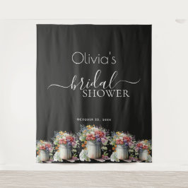 Tapete De Parede Vaso de Flores de Primavera Românticas para Chá de