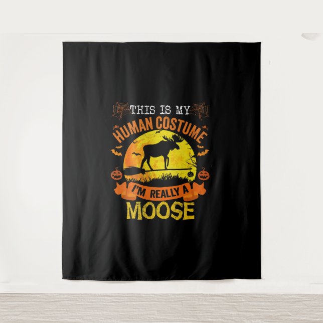 Tapete De Parede veado de halloween (Frente)