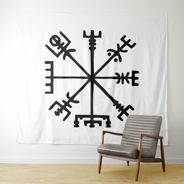 Tapete De Parede Vegvísir (Bússola Viking) (In Situ (Horizontal))