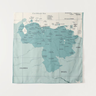 Tapete De Parede Venezuela Map - Vintage High Detailed vintage Illu