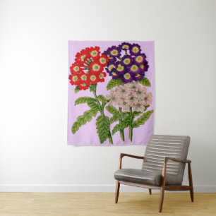 Tapete De Parede verbena flores impressão