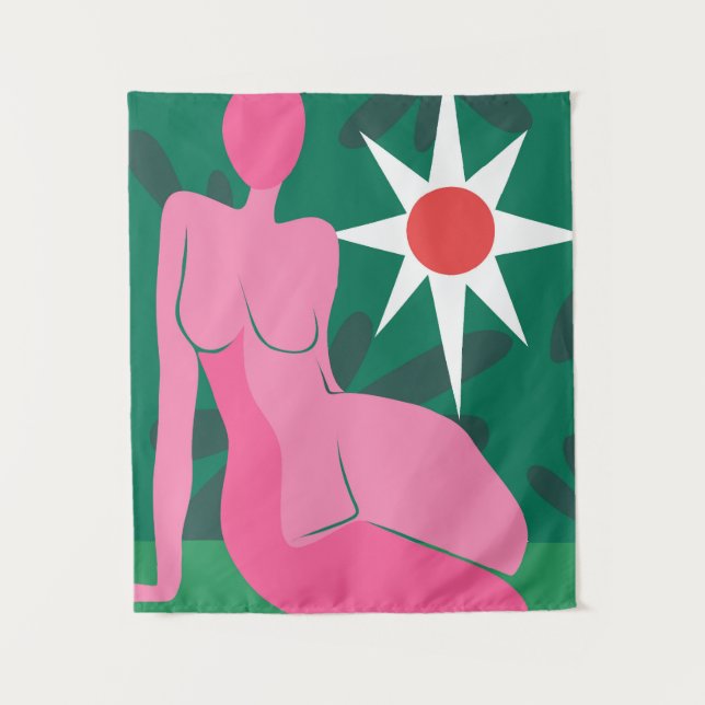 Tapete De Parede Verdadeiro Rosa (Frente)