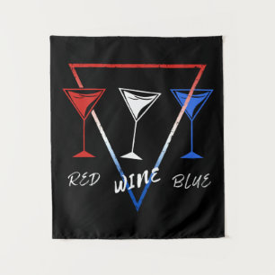 TAPETE DE PAREDE VERMELHO AZUL 4 DE JULHO DIA DE CELEBRAÇÃO