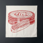 Tapete De Parede Vermelho calçado<br><div class="desc">Uma ilustração do estilo "pop" de uma lata de polonês calçado vermelho. Um design para qualquer pessoa que trabalhe com couro,  num calçado ou que ame botas vermelhas de couro.</div>