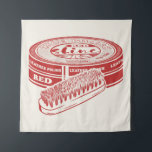 Tapete De Parede Vermelho calçado<br><div class="desc">Uma ilustração do estilo "pop" de uma lata de polonês calçado vermelho. Um design para qualquer pessoa que trabalhe com couro,  num calçado ou que ame botas vermelhas de couro.</div>